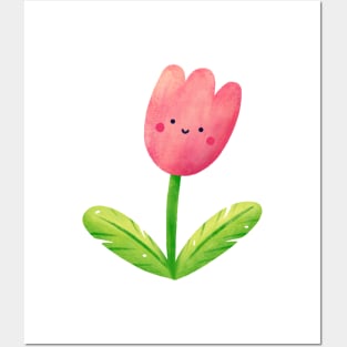 Cute Smiley Flower Posters and Art